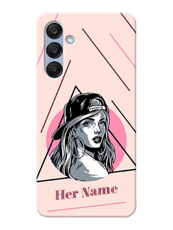 Custom Galaxy A25 5G Personalized Phone Case with Rockstar Girl Design