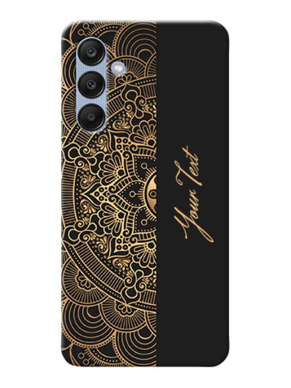 Custom Galaxy A25 5G Photo Printing on Case with Mandala art with custom text Design