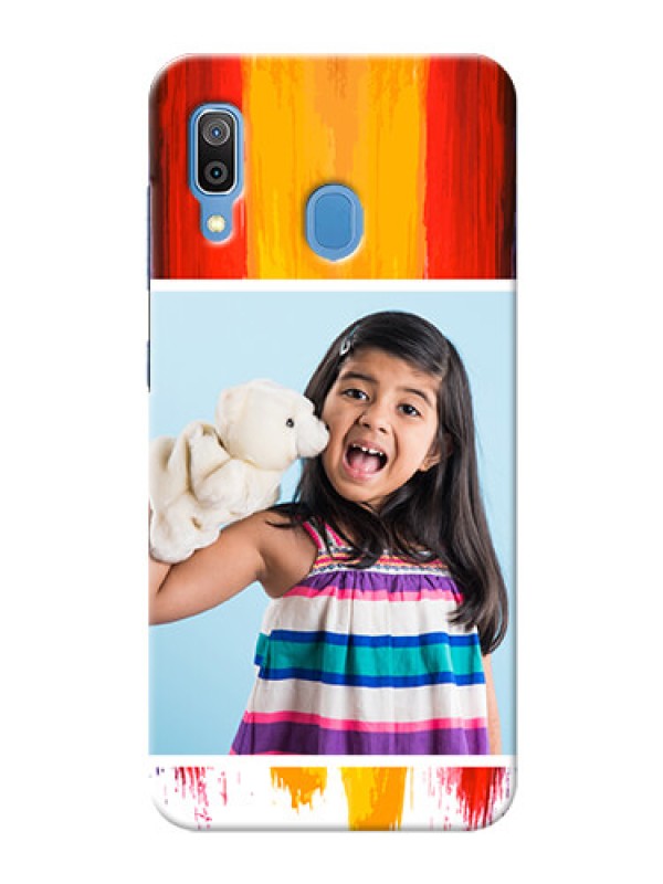 Custom Samsung Galaxy A30 custom phone covers: Multi Color Design