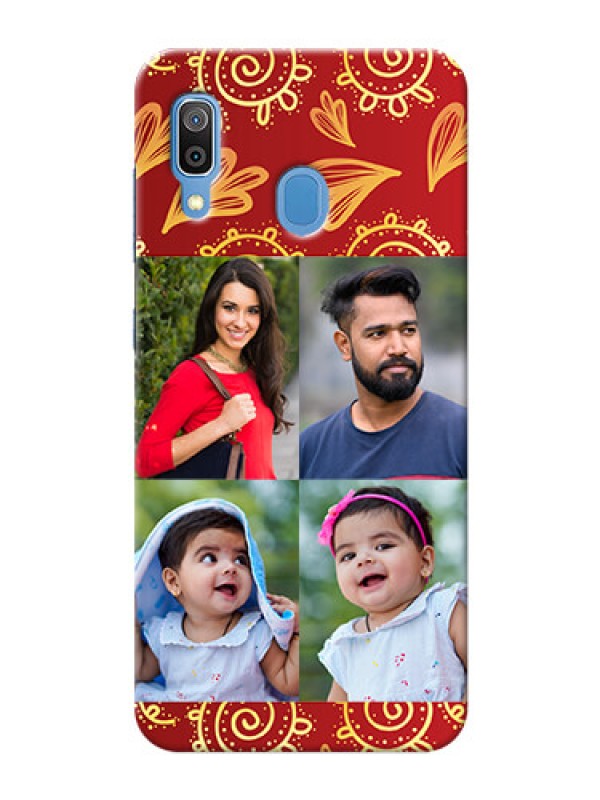 Custom Samsung Galaxy A30 Mobile Phone Cases: 4 Image Traditional Design