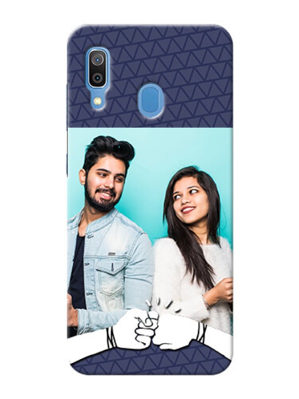 Custom Samsung Galaxy A30 Mobile Covers Online with Best Friends Design  