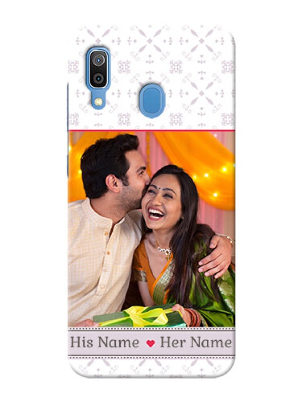 Custom Samsung Galaxy A30 Phone Cases with Photo and Ethnic Design