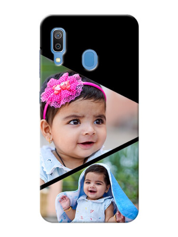 Custom Samsung Galaxy A30 mobile back covers online: Semi Cut Design