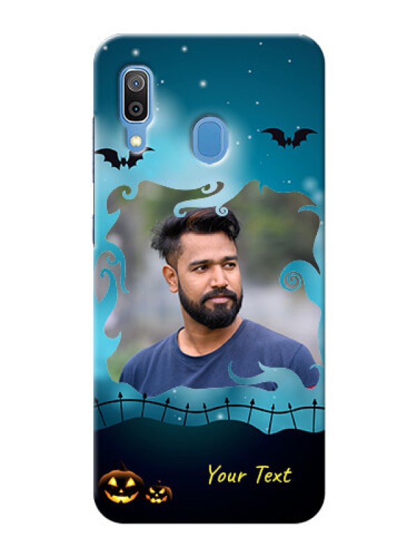 Custom Samsung Galaxy A30 Personalised Phone Cases: Halloween frame design