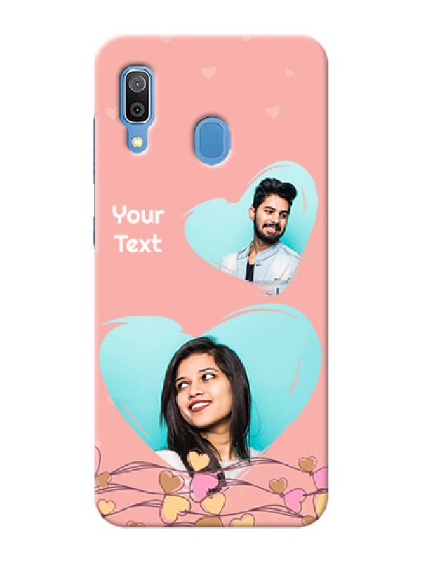 Custom Samsung Galaxy A30 customized phone cases: Love Doodle Design