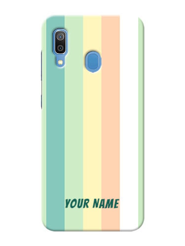 Custom Galaxy A30 Back Covers: Multi-colour Stripes Design