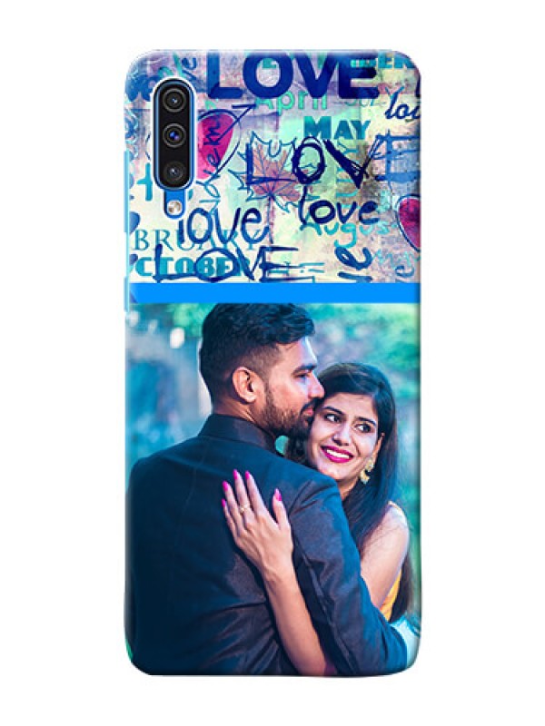 Custom Galaxy A30s Mobile Covers Online: Colorful Love Design