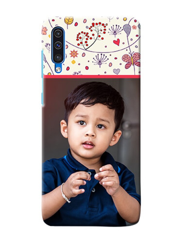 Custom Galaxy A30s phone back covers: Premium Floral Design