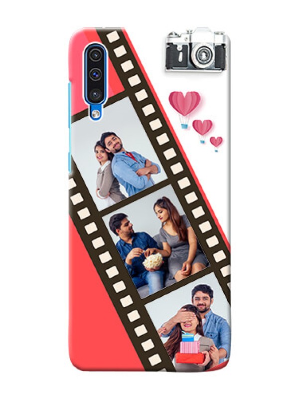 Custom Galaxy A30s custom phone covers: 3 Image Holder with Film Reel