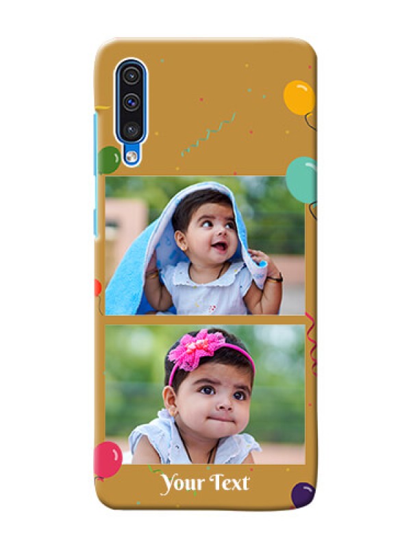 Custom Galaxy A30s Phone Covers: Image Holder with Birthday Celebrations Design