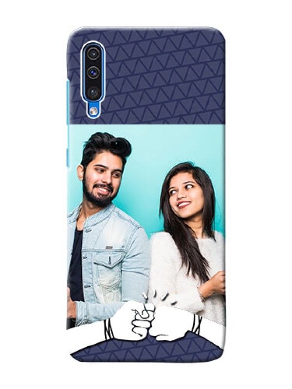 Custom Galaxy A30s Mobile Covers Online with Best Friends Design  
