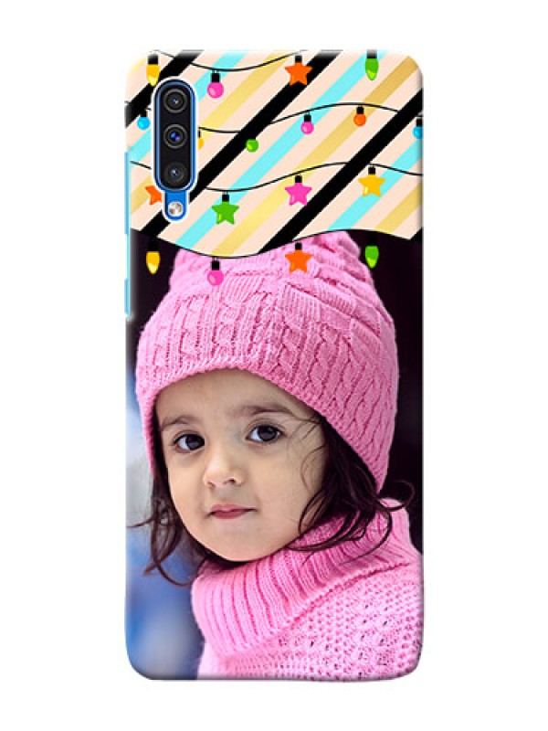 Custom Galaxy A30s Personalized Mobile Covers: Lights Hanging Design
