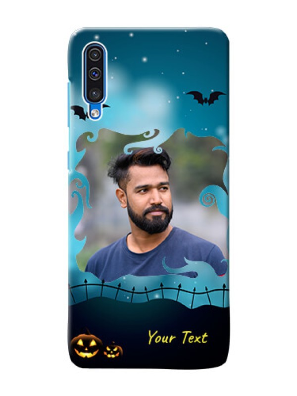 Custom Galaxy A30s Personalised Phone Cases: Halloween frame design