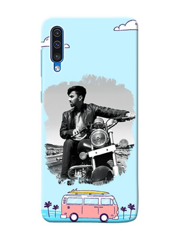Custom Galaxy A30s Mobile Covers Online: Travel & Adventure Design
