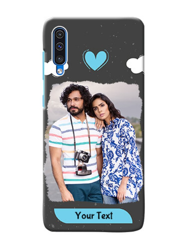 Custom Galaxy A30s Mobile Back Covers: splashes with love doodles Design