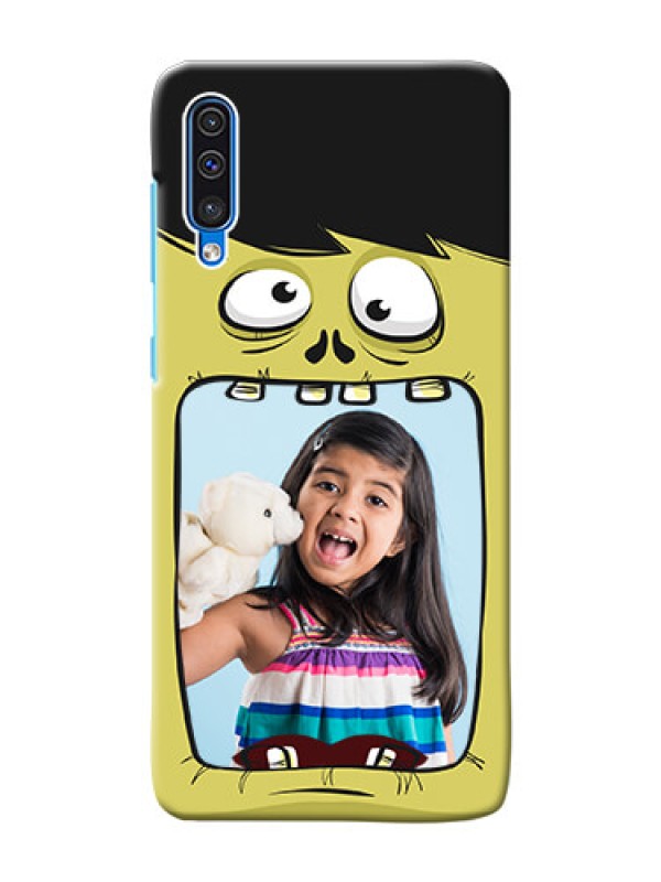 Custom Galaxy A30s Mobile Covers: Cartoon monster back case Design