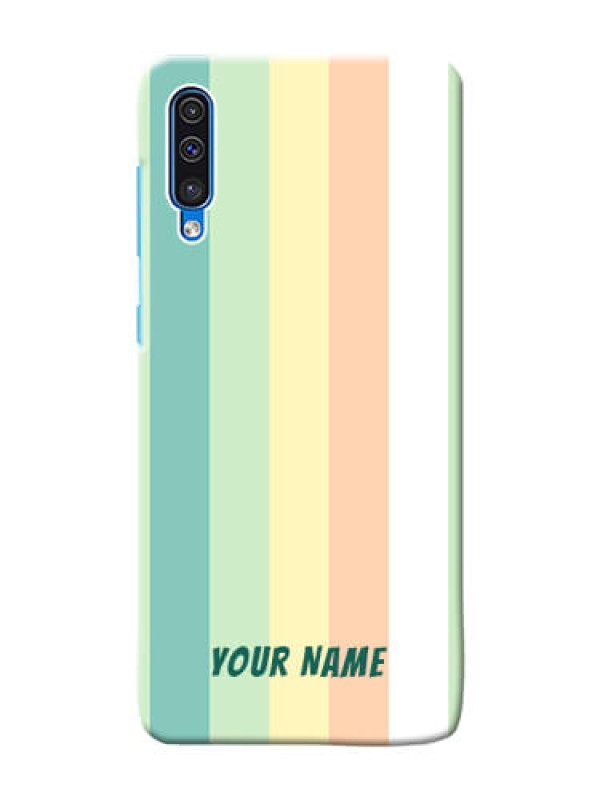 Custom Galaxy A30S Back Covers: Multi-colour Stripes Design