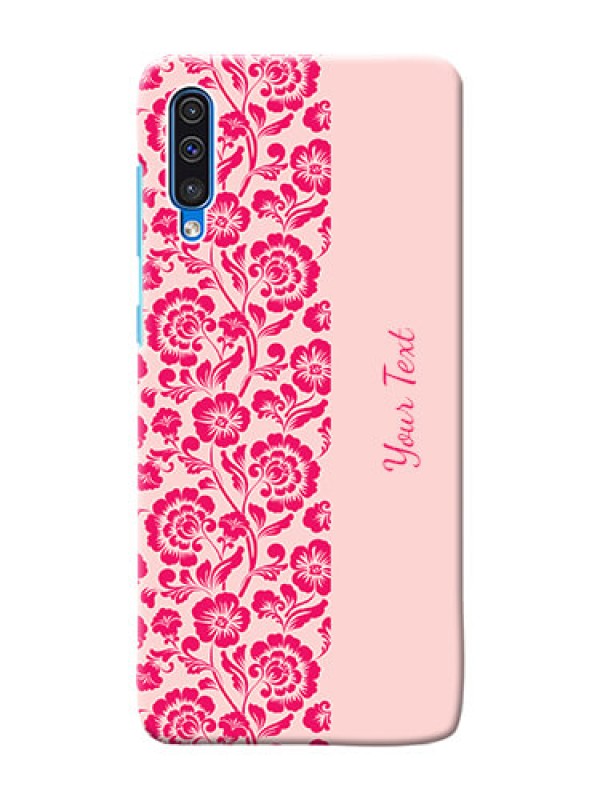 Custom Galaxy A30S Phone Back Covers: Attractive Floral Pattern Design