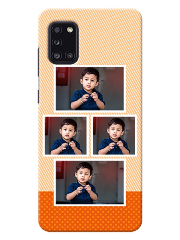 Custom Galaxy A31 Mobile Back Covers: Bulk Photos Upload Design