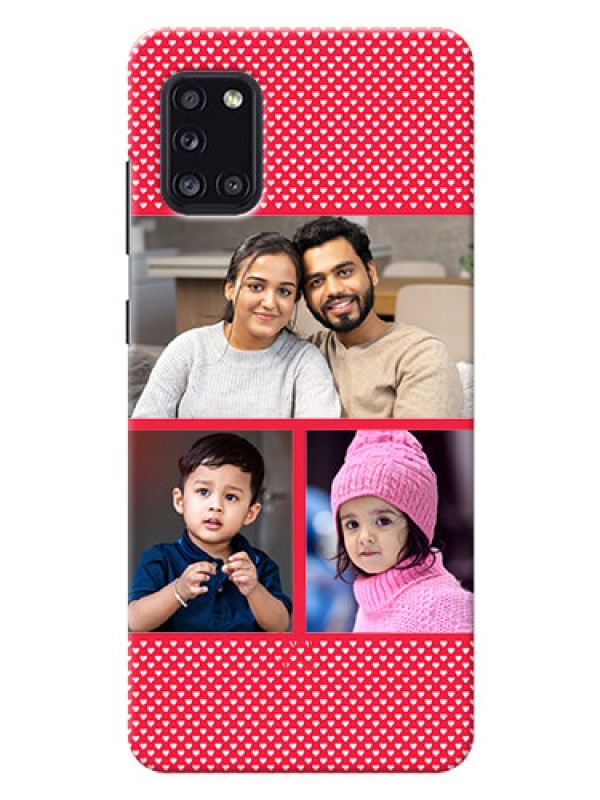 Custom Galaxy A31 mobile back covers online: Bulk Pic Upload Design