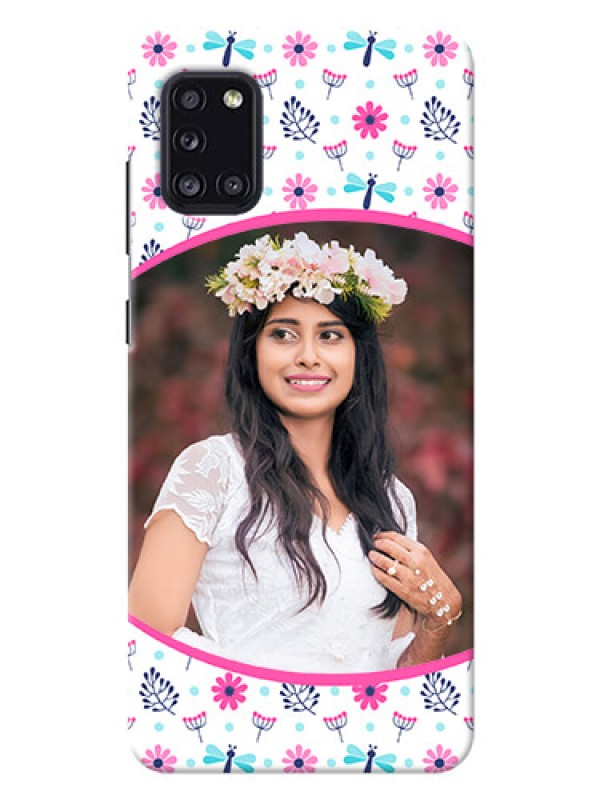 Custom Galaxy A31 Mobile Covers: Colorful Flower Design