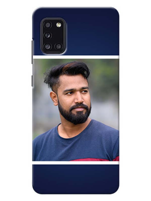 Custom Galaxy A31 Mobile Cases: Simple Royal Blue Design