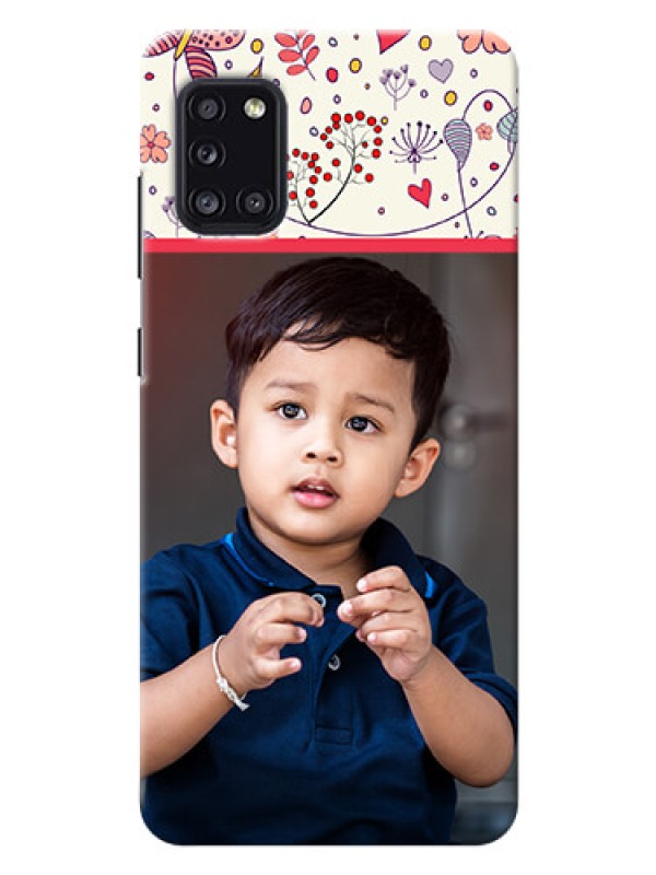 Custom Galaxy A31 phone back covers: Premium Floral Design