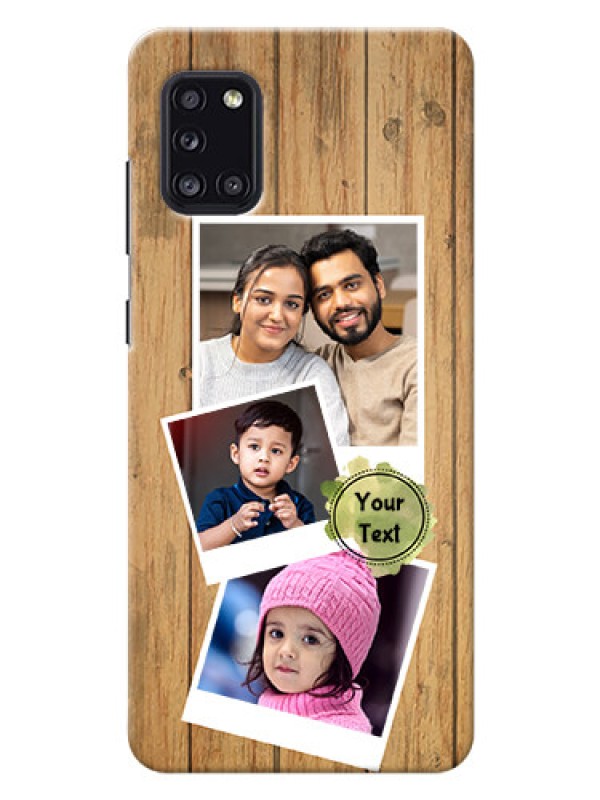 Custom Galaxy A31 Custom Mobile Phone Covers: Wooden Texture Design