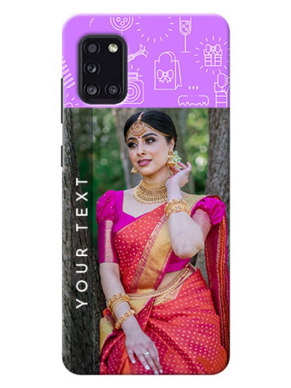 Custom Galaxy A31 Personalized Phone Cases: Birthday Icons Design