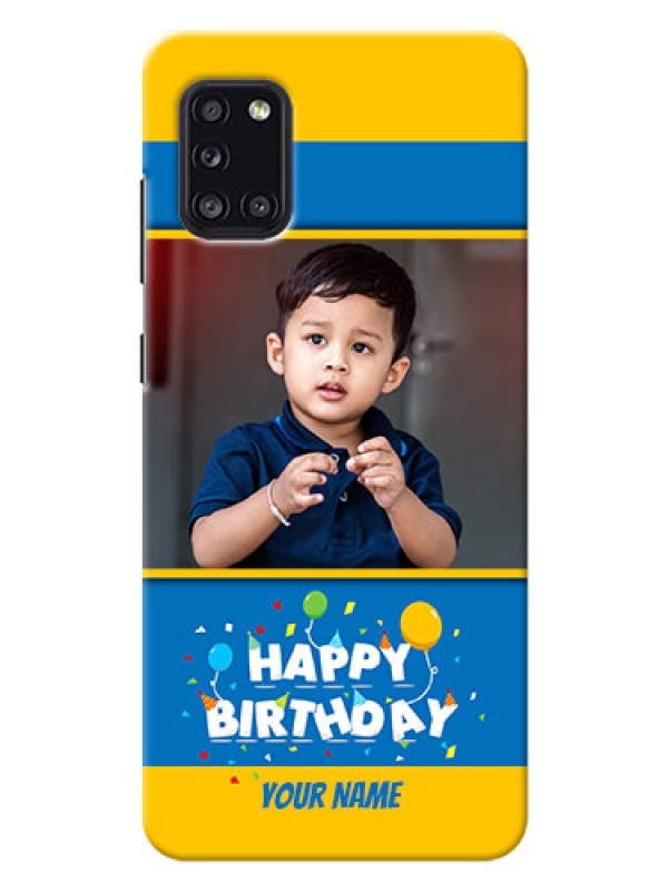 Custom Galaxy A31 Mobile Back Covers Online: Birthday Wishes Design