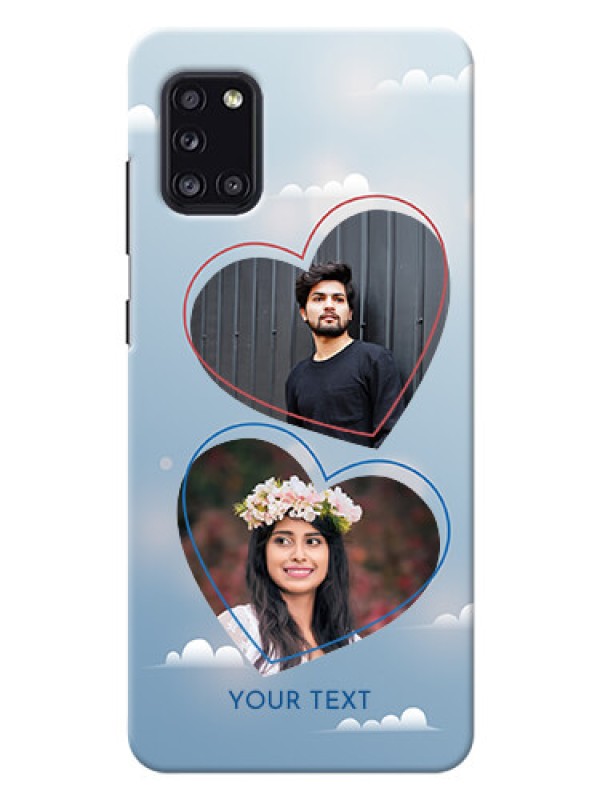 Custom Galaxy A31 Phone Cases: Blue Color Couple Design 