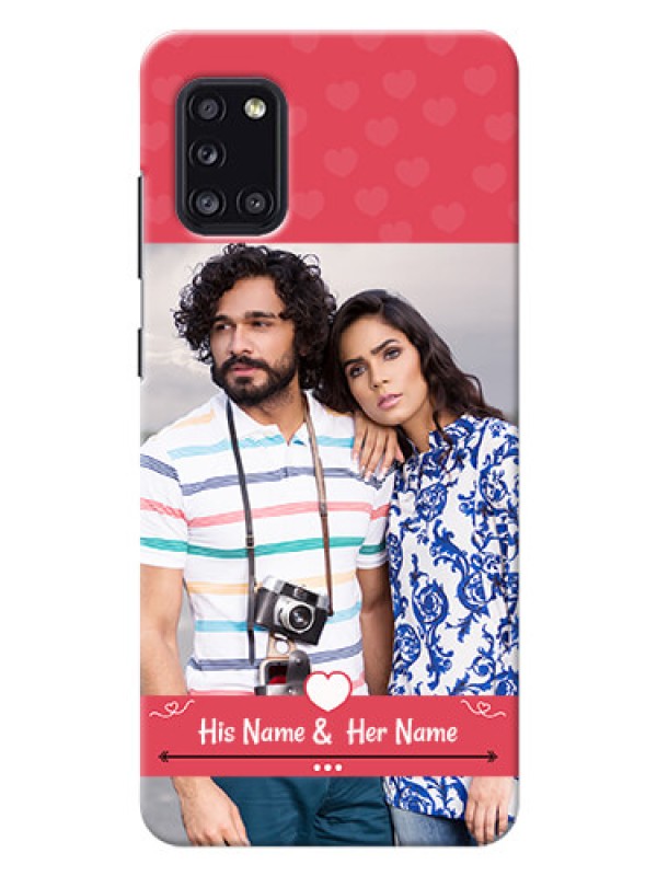 Custom Galaxy A31 Mobile Cases: Simple Love Design