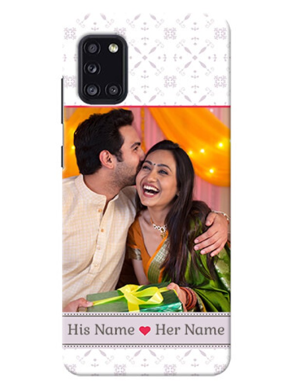 Custom Galaxy A31 Phone Cases with Photo and Ethnic Design