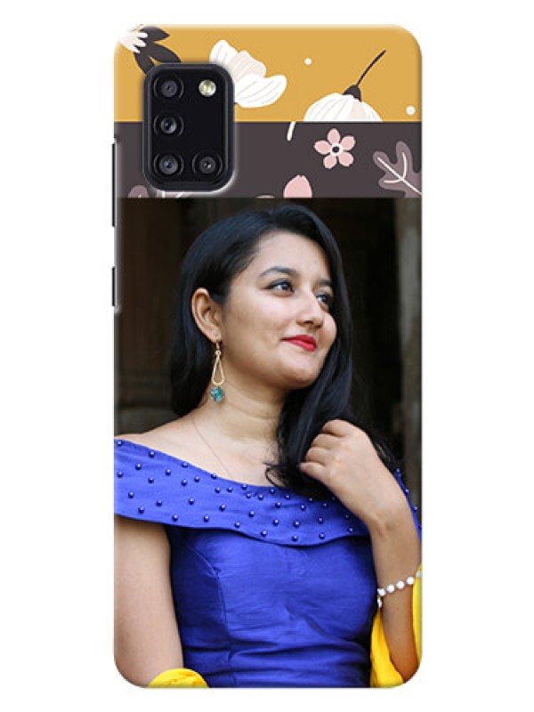 Custom Galaxy A31 mobile cases online: Stylish Floral Design