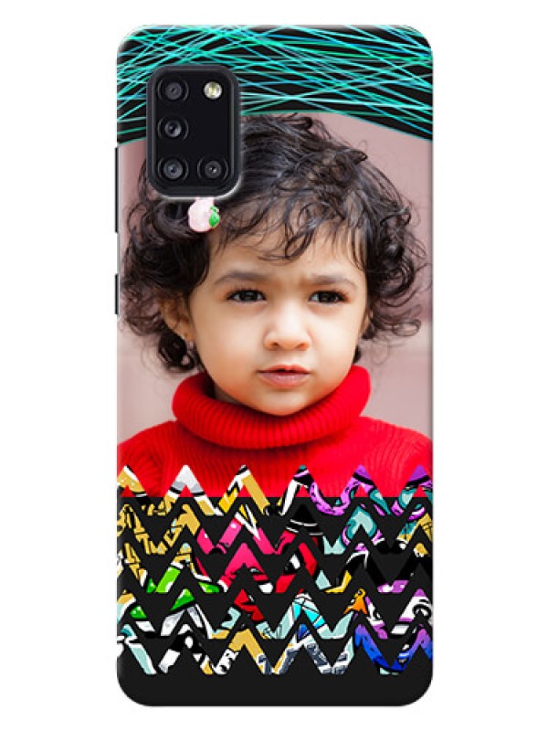 Custom Galaxy A31 personalized phone covers: Neon Abstract Design