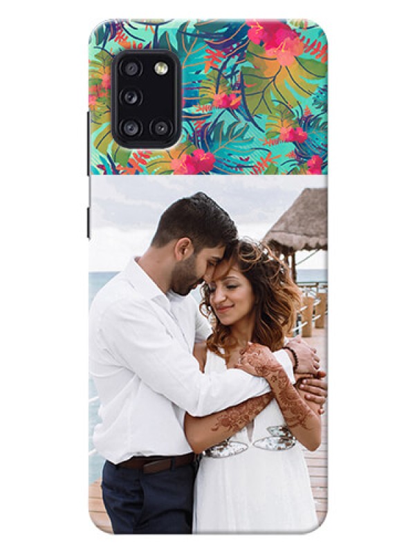 Custom Galaxy A31 Personalized Phone Cases: Watercolor Floral Design