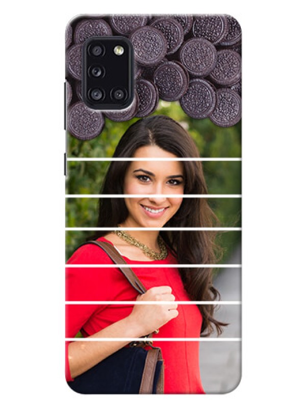 Custom Galaxy A31 Custom Mobile Covers with Oreo Biscuit Design