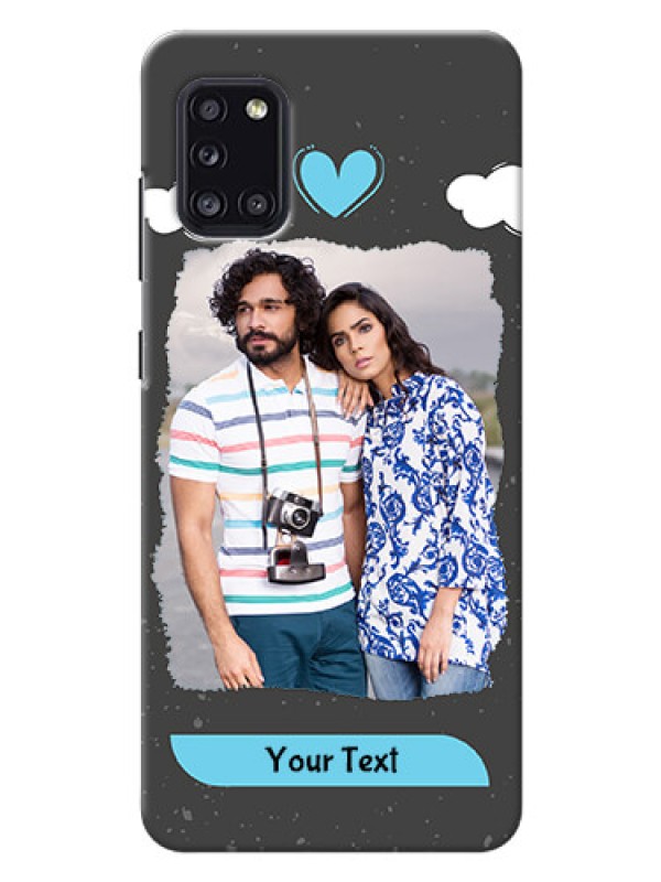 Custom Galaxy A31 Mobile Back Covers: splashes with love doodles Design