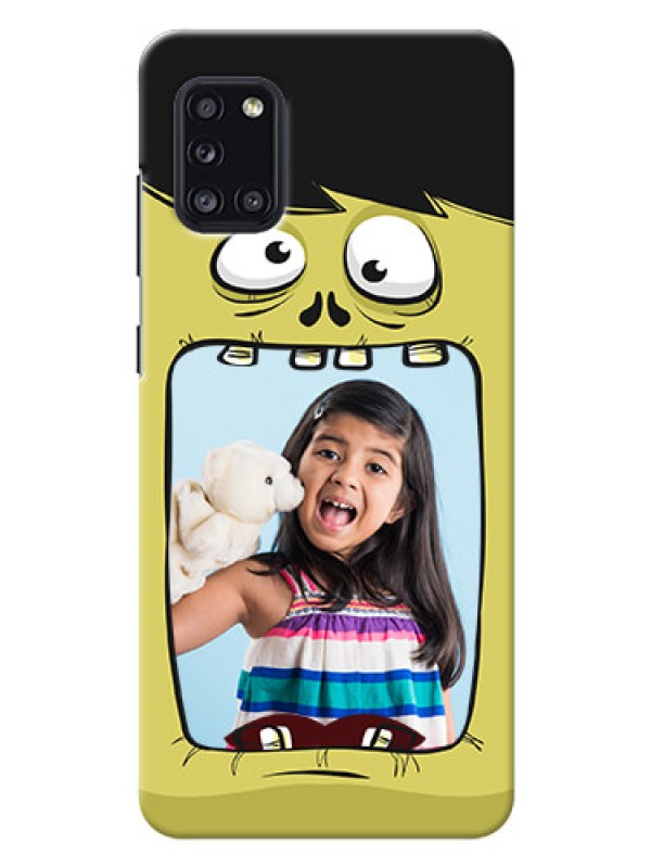 Custom Galaxy A31 Mobile Covers: Cartoon monster back case Design