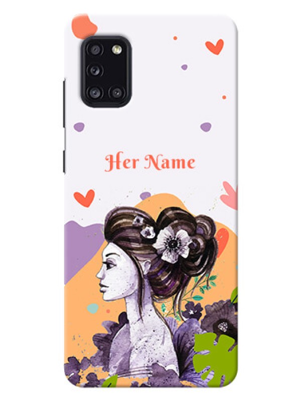 Custom Galaxy A31 Custom Mobile Case with Woman And Nature Design