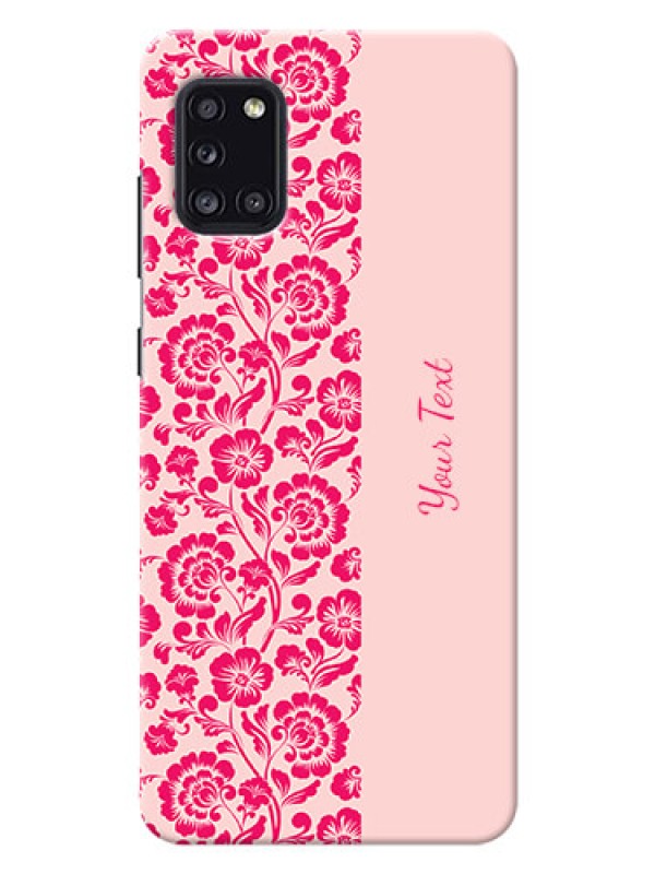Custom Galaxy A31 Phone Back Covers: Attractive Floral Pattern Design