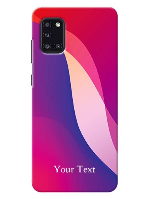 Custom Galaxy A31 Mobile Back Covers: Digital abstract Overlap Design