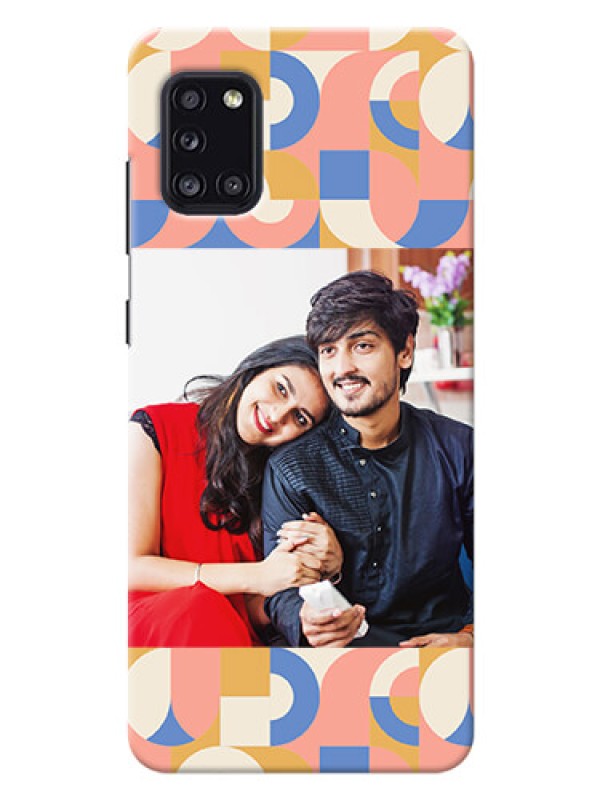 Custom Galaxy A31 Custom Phone Covers: Semi-circle Maze Pattern Design