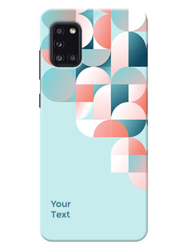 Custom Galaxy A31 Back Covers: Stylish Semi-circle Pattern Design