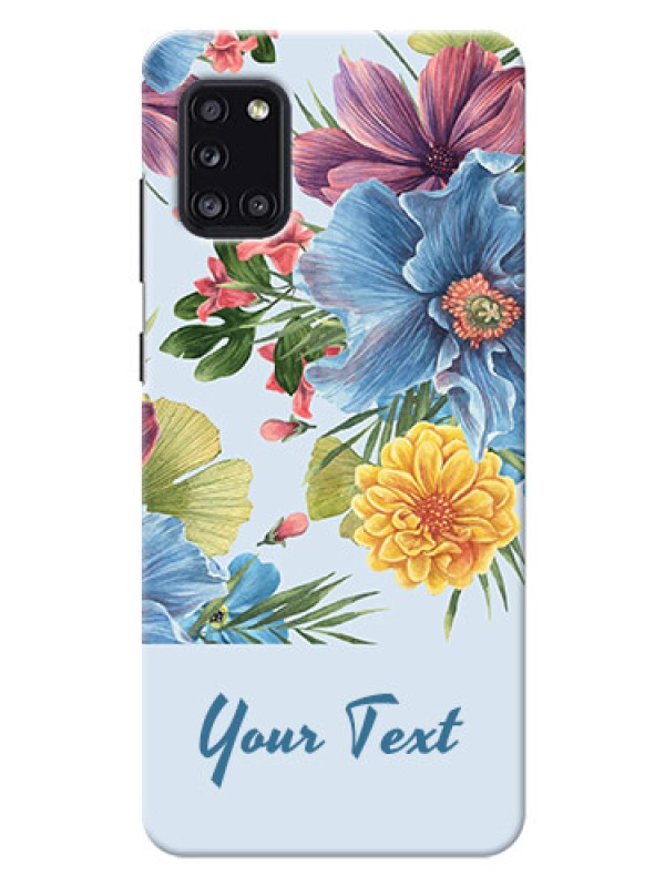 Custom Galaxy A31 Custom Phone Cases: Stunning Watercolored Flowers Painting Design