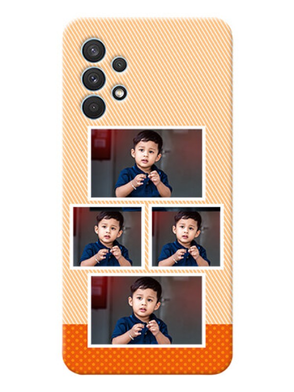 Custom Galaxy A32 Mobile Back Covers: Bulk Photos Upload Design