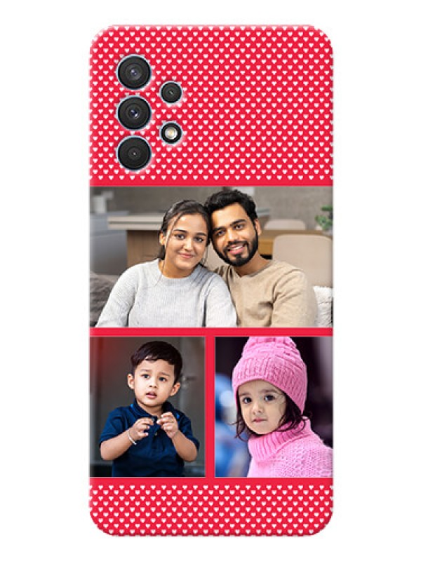 Custom Galaxy A32 mobile back covers online: Bulk Pic Upload Design