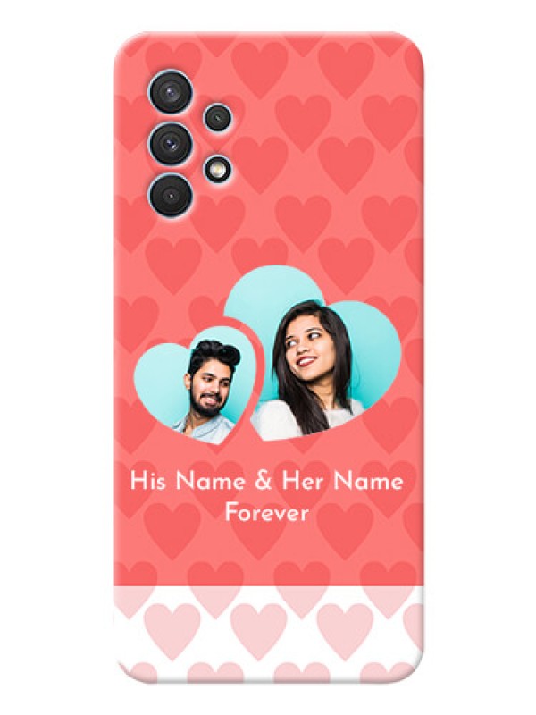 Custom Galaxy A32 personalized phone covers: Couple Pic Upload Design