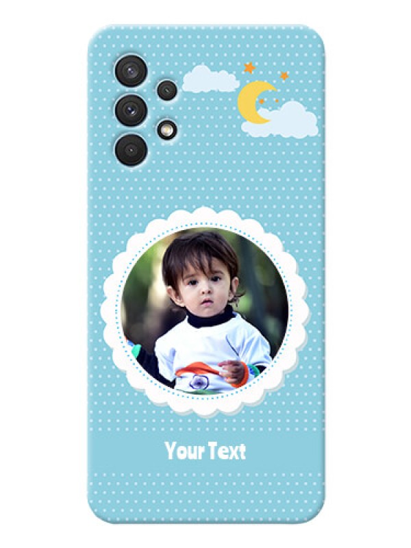 Custom Galaxy A32 mobile cases online: violet Pattern Design