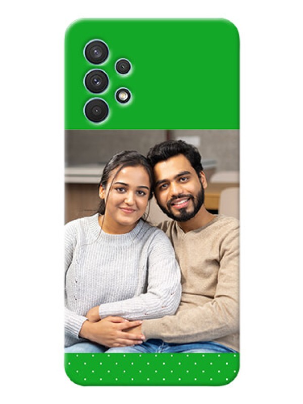 Custom Galaxy A32 Personalised mobile covers: Green Pattern Design